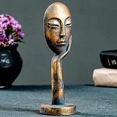  Фигурка гипс «Бюст: Маска в руке», винтаж, 20 см 7503598 