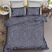  Комплект постельного белья Amore Mio  BZ QR Landscape, двухспальный, сатин, наволочки 70х70 см 