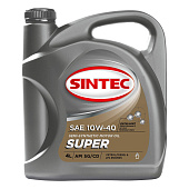 Масло моторное SINTEC Супер 10W40 SG/CD п/синт 4л Масло моторное SINTEC Супер 10W40 SG/CD п/синт 4л