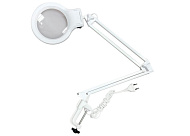  Светильник настольный LED 8Вт Леда струбцина+пантограф линза 2D белый 