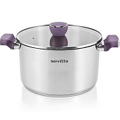  Кастрюля с крышкой 3.4 литра Servitta серия Viola Sr0299 