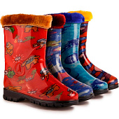 Сапоги подростковые ПВХ с текстильной надставкой, утепленные 101-1-ун р-ры 23-30 Сапоги подростковые ПВХ с текстильной надставкой, утепленные 101-1-ун р-ры 23-30