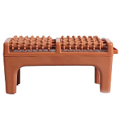  Массажер для ног на подставке, пластик, 70 колёс с шипами, 26,5х17х13 см, микс, 5117977 