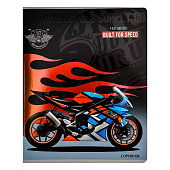 Тетрадь 48л. А5, клетка, скрепка, Огненные мотогонки, 48-5182 Тетрадь 48л. А5, клетка, скрепка, Огненные мотогонки, 48-5182