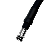 Излив для кухни гибкий силиконовый 2х режимный черный EH401B  Esko