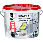 "DALI" краска для стен и потолков (PROFESSIONAL) база А - 9л. "DALI" краска для стен и потолков (PROFESSIONAL) база А - 9л.
