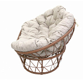  Диван Garden story Мамасан до 180 кг арт.CN4823-MT, ротанг искусственный, (корзина, подушка, подставка), бежевый 