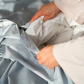  Комплект постельного белья Mariya DeLuxe Семейный (150х215М(2)+240х260+50х70(2) Сем Серый 