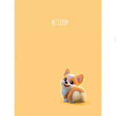  Блокнот MyArt Милашки, 48л, в клетку, корги, Б48-7058 