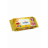 Влажные салфетки SUNLIGHT 120шт Baby Божья коровка (с клапаном)