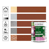  Краска МА-15 Лакра Сурик 0,9кг 