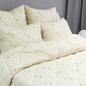  Одеяло 172х205 стеганое ОдеялSon серия Кот, бежевый, Э0012630, ОСВК-6142т 