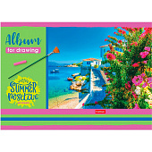  Альбом для рисования А4 24л скрепка Summer серия, 24А4В 