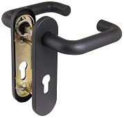 Ручки на планке FP.DH172.0433 NE с пружиной BL-24 черный Ручки на планке FP.DH172.0433 NE с пружиной BL-24 черный