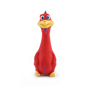 Игрушка-пищалка WOGY для собак Петух 17х6 см латекс, микс арт. 10922-8798 Код 270965
