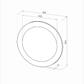 Зеркало в раме Zarina d80 черное Континент 