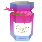  Ароматическая свеча Вишня, 7,3х7,8х7,3 см, арт.92019 