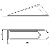  Фиксатор для дверей DSF-110 AJAX, серый 