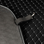  Накидки на сиденье Car Performance передние 2 шт,  черный, серый, fiberflax  CUS-1052 BK/GY 
