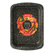 Противень штампованный 19х25см, прямоугол, черный гранит SA-TR11-25 Противень штампованный 19х25см, прямоугол, черный гранит SA-TR11-25