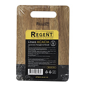 Доска разделочная ,вставка черный мрамор 23х16х1,2см  Linea ACACIA 93-AC-1-01