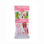 Лакомство для мелких собак DENT жевательный снек лосось 40г Лакомство для мелких собак DENT жевательный снек лосось 40г