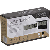 Будильник электронный, LADECOR CHRONO, 13,3x7,5x3,3 см, пластик, 529-243 