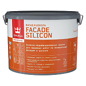 Краска для фасадов и цоколей Tikkurila Facade Silicon База А 9л.