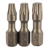 Набор бит №3 Torx20,25,30-25мм (3 шт) "Quadro Torsion"