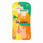Станок для бритья одноразовый DILLIGEN 3 2шт Orange блистер Станок для бритья одноразовый DILLIGEN 3 2шт Orange блистер