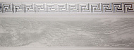  Карниз КЛЕВЕ ГАЛАНТ МЕАНДР 3х рядный с декор.планкой 50мм белый мрамор/хром 200см 
