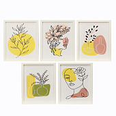  Набор постеров "Женский лик" (5 шт-23х32см) 7440042 