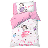 Комплект постельного белья Этель 1.5 сп Flower dancer бязь 4702784 Комплект постельного белья Этель 1.5 сп Flower dancer бязь 4702784