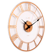 Часы настенные прозрачные d-39 см, открытая стрелка "Римские цифры" 4041-001Gld Часы настенные прозрачные d-39 см, открытая стрелка "Римские цифры" 4041-001Gld