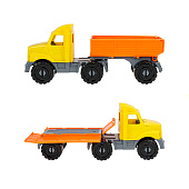 Машина БИЗОН Тягач бортовой с прицепом строительный Машина БИЗОН Тягач бортовой с прицепом строительный