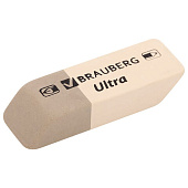  Ластики BRAUBERG "Ultra Mix" НАБОР 6 шт., размер ластика 41х14х8мм, ассорти, натур. каучук, 229602 