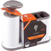 Дозатор для жидкого мыла Sauber с органайзером 105845 Leonord Дозатор для жидкого мыла Sauber с органайзером 105845 Leonord