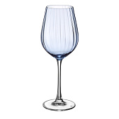 Набор бокалов для красного вина Crystal Bohemia Columba Optic Синяя чаша 500 мл (2 шт) БСС0506 Набор бокалов для красного вина Crystal Bohemia Columba Optic Синяя чаша 500 мл (2 шт) БСС0506