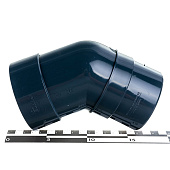 Колено 45° Docke PREMIUM, Графит Ral:7024 Колено 45° Docke PREMIUM, Графит Ral:7024