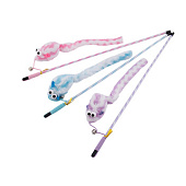  Игрушка-дразнилка для кошек Wogy Мышка, l=48 см, с колокольчиком, арт. 30919-0121 Код 262162 