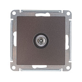 Розетка телевизионная встраиваемая, цвет мокко, SE AtlasDesign Розетка телевизионная встраиваемая, цвет мокко, SE AtlasDesign