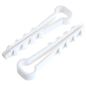  Дюбель-хомут для плоского кабеля Зубр ДХ-П, 8мм, уп.100 шт, нейлон 