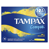 Тампоны TAMPAX Compak Regular Duo 16шт Тампоны TAMPAX Compak Regular Duo 16шт