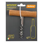 Штопор ELICA с деревянной ручкой 9х9см Mallony 985955 Штопор ELICA с деревянной ручкой 9х9см Mallony 985955
