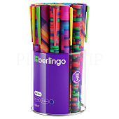  Ручка шариковая Berlingo Glitch, синяя, 0,7 мм, ассорти, cbp_07S14 