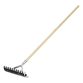  Грабли Palisad двусторонние аэраторные, 340 мм, деревянный черенок, 61816 