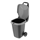 Тележка садовая с зажимом для пакета и крышкой 38л 58х40х95см чёрный, 702-567 Тележка садовая с зажимом для пакета и крышкой 38л 58х40х95см чёрный, 702-567