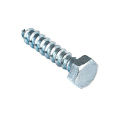 Болт сантехнический DIN 571 8х 40 (белый цинк 30 шт) Болт сантехнический DIN 571 8х 40 (белый цинк 30 шт)