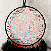 Ловец снов "Паутинка" чёрно-жёлто-оранжевый d=18 см 68х18 см 7119100 Ловец снов "Паутинка" чёрно-жёлто-оранжевый d=18 см 68х18 см 7119100