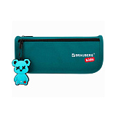 Пенал мягкий BRAUBERG KIDS, 2 отделения, полиэстер, стильный мишка, 22x10x6 см, 273554 Пенал мягкий BRAUBERG KIDS, 2 отделения, полиэстер, стильный мишка, 22x10x6 см, 273554
